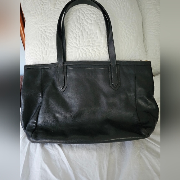 Fossil black leather shoulder bag - Picture 3 of 8